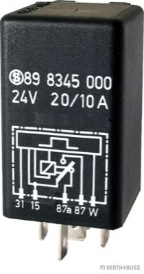 HERTH BUSS ELPARTS 75898345 -  Реле, топливный насос